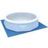 Bestway Telo Quadrato 330x330 Protezione per Fondo di Piscine Fuoriterra Rotonde