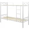 BricoShop24 Struttura Letto a Castello con doghe 198x80x160 cm in Bianco