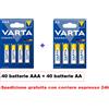 Varta 40 battrie AAA + 40 batterie AA VARTA Energy