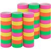 Idena 30553 - Festoni Neon, 6 Rotoli con 9 Strappi ciascuno, in Carta certificata FSC, Come Decorazione per Feste o Compleanni