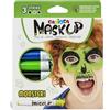 Carioca Mask Up Monster, Truccabimbi Kit per Bambini e Bambine, Trucchi per la Pelle in Stick Ideali per Natale, Halloween, Carnevale e Feste - 3 Colori e 2 Tutorial - Dermatologicamente Testati