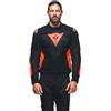 Dainese - Energyca Air Tex Jacket, Giacca Moto in Cordura Uomo, Giubbotto Resistente all'Abrasione con Fodera Antivento, Giacca Traspirante con Protezione Spalle Sostituibile, Nero/Rosso