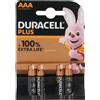 Duracell 24 pile batterie ministilo AAA alcaline DURACELL PLUS 1,5V (6 blister da 4pz)