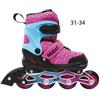 Sport1 Pattini in Linea a 4 Rotelle da Bambina 31-34 Roller Rolleblade Regolabili Freno