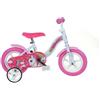 Dino Bikes Bicicletta per Bambina 10 Pollici Unicorno Pedali Bimba Rotelle Bici 2 3 4 anni