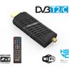 Digiquest Decoder Digitale Terrestre Dvb-T2 HD HDMI Hevc H265 10 bit Mini Stick Ricevitore