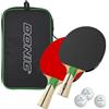 Schildkröt Donic-Schildkröt Set da Ping Pong Top Team 400, 2 Racchette, 3 Palline 1-Stella, in una Borsa Preziosa, Ottima Qualità per il Tempo Libero