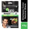 Garnier Men Liquid Hair Colour Shampoo Color Natural Black, 10 ml + 10 ml SPE...