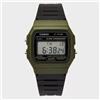 Casio Orologio da polso unisex al quarzo originale Casio F-91WM-3A - verde militare...