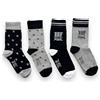 Hermet 4 paia calze corte Juventus bambino ragazzo cotone ufficiale juve 31/34 - 35/38