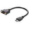 MicroConnect Adapter HDMI - DVI M/F, 15CM Black, HDMI to DVI (24+1)