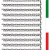 N.10 Catene in Ferro Zincato NERO Lunghezza 1 metro DIN 5685/1 38 maglie Ø3x26x6