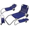 FRASCHETTI LETTINO PRENDISOLE SEDIA SDRAIO DA SPIAGGIA CON RUOTE TROLLEY RUNNER