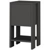 BricoShop24 Comodino Antracite con Anta a Ribalta 30x30x55