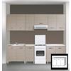 CAPALDO KIT CUCINA LAVELLO INOX 2 VASCHE CON GOCCIOLATOIO