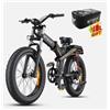 Engwe X24 1000W 24" Fat Bike Foldable E-Mountain Bicycle 48V 19.2Ah Battery EMTB