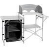 Brunner Mobile campeggio porta fornello Snack Easy (141x50x80,5cm) Silver e Black 04260