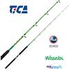 TICA CANNA DA PESCA TRAINA BARCA TICA WASABI 16 LBS MONOPEZZO 6'6" ANELLI FUJI NEW