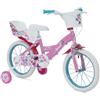Sport1 Bicicletta da Bambina 16 Pollici Minnie con Rotelle Bici Mountain Bike per Bimba