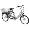 CICLI CASADEI BICI TRE RUOTE ELETTRICA E-BIKE MISURA 24 TRICICLETTA BATTERIA ANSMANN E-TR24