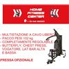 TOORX - Stazione multifunzione pacco pesi 102 kg con doppio cavo libero MSX-300