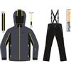 TUTA DA NEVE COMPLETO SCI BAMBINA/BAMBINO ASTROLABIO AST- JP9W-R2M col.nero/fucs