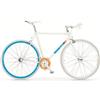 MBM BICI MBM 570 MINIMALUX FIXED 1V SCATTO FISSO BICI UOMO 28'' BIANCA ACCIAIO TG.54