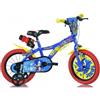 Dino Bikes Bicicletta da Bambino Sonic 14 Pollici 3 4 5 6 anni con Rotelle Bici