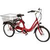CICLI CASADEI BICI TRE RUOTE ELETTRICA E-BIKE MISURA 24 TRICICLETTA BATTERIA ANSMANN E-TR24