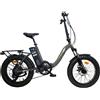 DENVER BICI ELETTRICA EBIKE FAT BIKE PIEGHIEVOLE 20 SHIMANO 7V FREN DISCO AMM ANT.