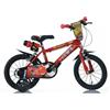Dino Bikes Bicicletta da Bambino 14 Pollici Cars 3 4 5 6 anni Bici Bimbo Rotelle