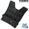 TOORX Gilet zavorrato 30 kg con pesi estraibili per allenamento Training palestr