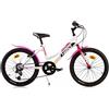 Dino Bikes BICI MISURA 20 MTB 6V DONNA DINO BIKES BICICLETTA BAMBINA AURELIA 420D BIANCO