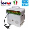 Gemi Elettronica Elettrificatore E/220 per Recinto Elettrico recinzioni elettrificate 5 km Gemi