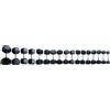 TOORX Set coppie manubri esagonali gommati da 2 a 25 kg- Toorx tot 275 kg MEG-SET25