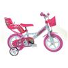 Dino Bikes Bicicletta Bambina 12 Pollici 3 4 5 Anni Unicorno con Rotelle Freno Bici Bimba