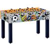 GARLANDO (09) CALCIOBALILLA CALCETTO JUNIOR F-1 GARLANDO ASTE RIENTRANTI CON GRAFICA GOAL