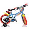 Dino Bikes Bicicletta da Bambino Superman Ruota 14 Pollici 3 4 5 6 anni Bimbo Rotelle Freno