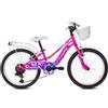 MYLAND BICI BICICLETTA DA BAMBINA BIMBA 20" 6V FUCSIA CITY GIRL IN ACCIAIO NUOVA