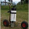(04) CARRELLO SEGNACAMPO CALCIO A VERNICE ECOLOGICA MANUALE RUOTE GOMMATE