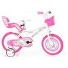 Dino Bikes Bicicletta per Bambina 14 Pollici Hello Kitty 3 4 5 6 Anni Rotelle