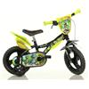 Dino Bikes Bicicletta per Bambino 12 Pollici Dinosaur con Rotelle 3 4 5 anni Bici