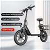 AOVOPRO Monopattino Elettrico with Seat, Commuter Foldable, 500W 10.4Ah 22mph