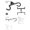 URSUS MAGNUS H02 PIEGA MANUBRIO DA CORSA CARBONIO CAVI INTEGRATI 420MM MB 1"-1/2