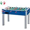 ROBERTO SPORT CALCIOBALILLA BILIARDINO ROBERTO SPORT MODELLO COLLEGE PRO ASTE TELESCOPICHE BLU