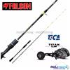 FALCON +TICA COMBO VERTICAL FALCON BLACK PHANTOM ACID 190 - 100/200 GR + TICA TITAN CLAW 401H