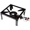 BricoShop24 Fornellone a Gas in Acciaio 4 Piedi 40x40cm per Esterno