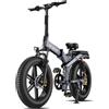 ENGWE X24 Bici Elettrica Pieghevole con Fat Tire Dual Batteria 48V 29.2 AH 120 km