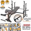 FFitness WEIGHTLIFTING BENCH MULTISTAZIONE DI ALLENAMENTO RASTRELLIERA BARBELL SQUAT RACK