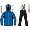 AST COMPLETO DA NEVE SCI UOMO ASTROLABIO AST- AE9C-EU7 col. blu/nero/bianco